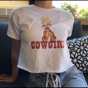 Cowgirls cropped top